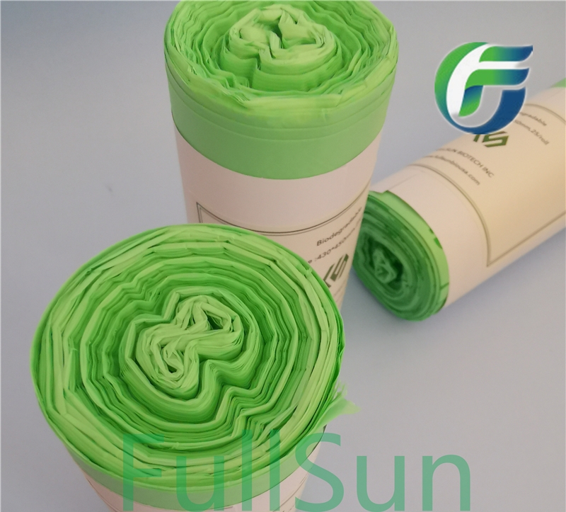 100%Biodegradable Plastic Shopping Trashbin/Can Kitchen Handbag Drawstring Compostable Food Packaging Bag TUV CE13432 Custom Printed Garbage Bags