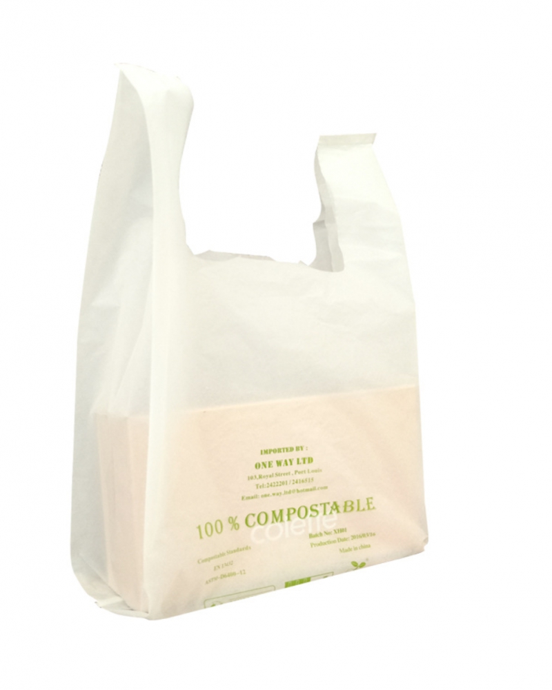 Biodegradable plastic garbage trash shopping bags
