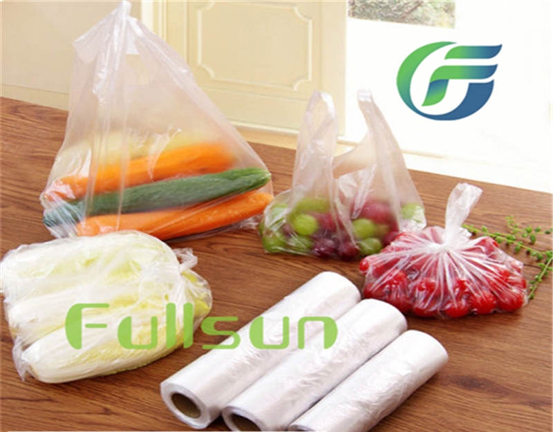 Biodegradable food packaging transparent bag roll bag disposable supermarket bag