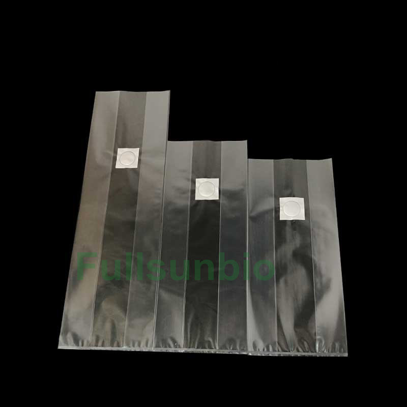 Plastic Packaging Fungi Mushroom Spawn Bags Customizable 60um and 80um Autoclavable 0.2 Micron Filter Filter Breathable Mushroom Growing Bags