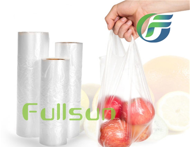Biodegradable food packaging transparent bag roll bag disposable supermarket bag