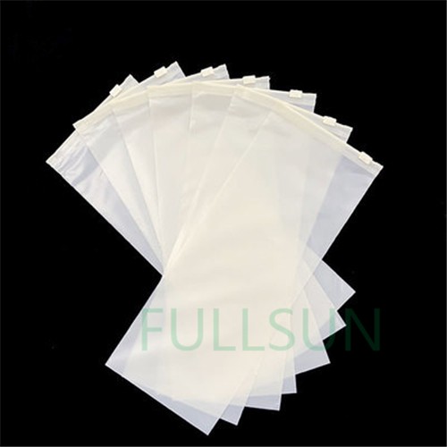 Biodegradable Plastic clothes zipper bags